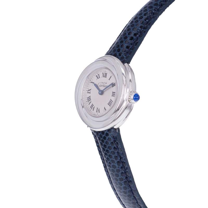Montre d'occasion CARTIER Trinity femme quartz bracelet cuir cresus - vue D2