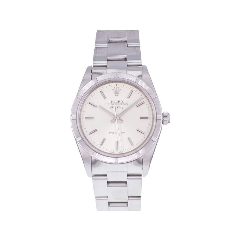 Montre d'occasion ROLEX Air King homme automatique bracelet acier - vue 1