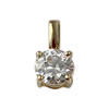 Pendentif d'occasion or 750 jaune zirconia - vue V1