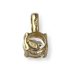 Pendentif d'occasion or 750 jaune zirconia - vue V2