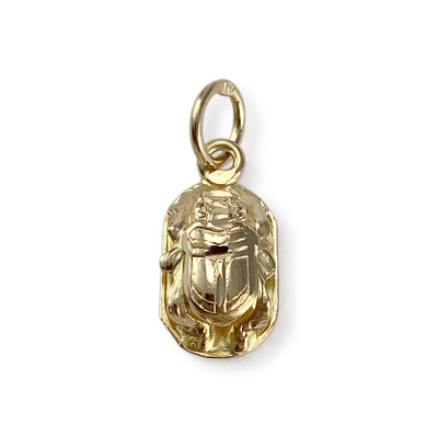 Pendentif d'occasion or 750 jaune scarabée - vue 1