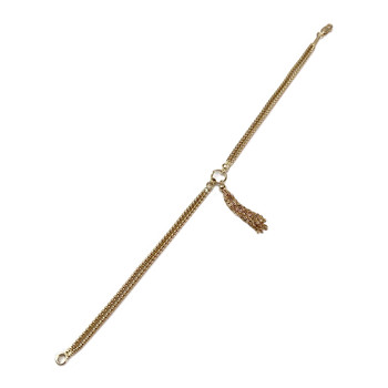 Bracelet d'occasion or 375 jaune maille popcorn 19,5 cm