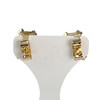 Boucles d'oreilles clous d'occasion or 750 jaune citrines - vue V3