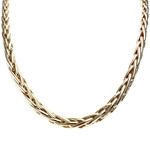 Collier en chute d'occasion or 750 jaune maille palmier 45,5 cm - vue 1
