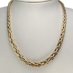 Collier en chute d'occasion or 750 jaune maille palmier 45,5 cm - vue 2