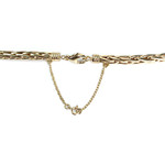 Collier en chute d'occasion or 750 jaune maille palmier 45,5 cm - vue 3