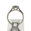 Bague d'occasion or 750 blanc diamants synthétiques - vue V3