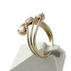 Bague d'occasion or 750 2 tons zirconias - vue V2
