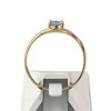 Bague d'occasion or 750 jaune topaze traitée sky blue - vue V3