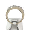 Bague d'occasion or 750 blanc diamants - vue V3