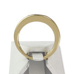 Bague d'occasion or 750 jaune saphirs diamant - vue 3