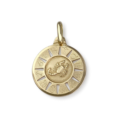 Pendentif d'occasion or 750 jaune scorpion - vue 1