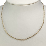 Second hand gold chain 750 yellow alternated horse chain 40 cm - view 2