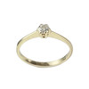 Solitaire d'occasion or 585 jaune diamant - vue V1