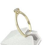 Solitaire d'occasion or 585 jaune diamant - vue 2