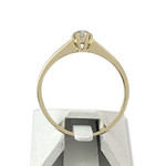 Solitaire d'occasion or 585 jaune diamant - vue 3
