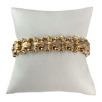 Bracelet d'occasion or 750 rose maille fantaisie 20 cm - vue 1