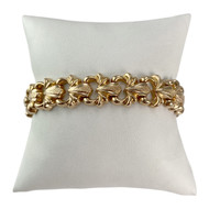 Bracelet d'occasion or 750 rose maille fantaisie 20 cm
