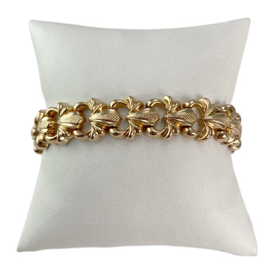 Bracelet d'occasion or 750 rose maille fantaisie 20 cm