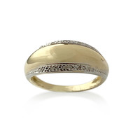 Bague d'occasion or 750 2 tons diamants
