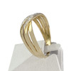Bague d'occasion or 750 2 tons diamants - vue V2