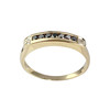 Bague d'occasion or 750 2 tons diamants blancs et noirs - vue V1