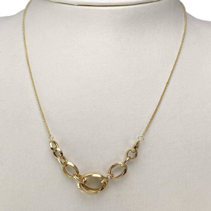 Secondhand gold necklace 750 yellow jaseron 43 cm - view 2