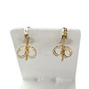 Boucles d'oreilles pendants d'occasion or 750 jaune rubis - vue V3