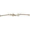 Collier d'occasion or 750 jaune maille fantaisie perles de culture 74 cm - vue V3
