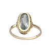 Bague d'occasion or 750 jaune aigue marine - vue V1