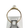 Second hand gold ring 750 yellow chinese cultured pearl - vue V3