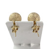Boucles d'oreilles clous d'occasion or 375 jaune boules - vue V3