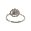 Bague d'occasion or 375 blanc diamants - vue V1