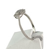 Bague d'occasion or 375 blanc diamants - vue V2