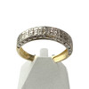 Bague d'occasion or 750 2 tons diamants - vue V1