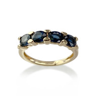 Bague d'occasion or 750 jaune saphirs