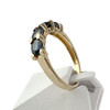 Bague d'occasion or 750 jaune saphirs - vue V2