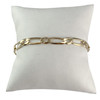 Bracelet d'occasion or 750 jaune maille cheval alternée 19,5 cm - vue V1