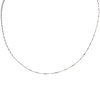 Chaîne or 750 blanc maille torsadée 40 cm - vue V1