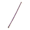 Bracelet d'occasion or 750 jaune améthystes - vue V2