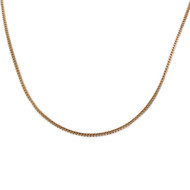 750 geelgouden krulketting 45 cm