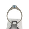 Bague d'occasion or 375 blanc topazes et diamants - vue V3