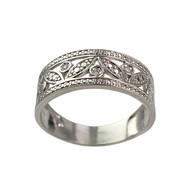 Bague d'occasion or 375 blanc diamants