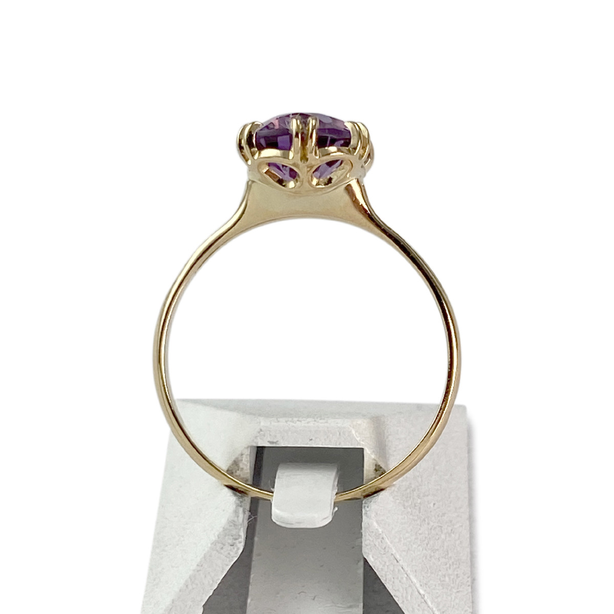 Bague d'occasion or 750 jaune améthyste - vue 3
