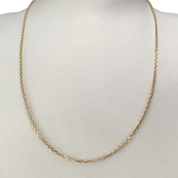 Chaîne d'occasion or 750 jaune maille forçat 50 cm