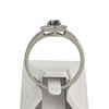 Bague d'occasion or 750 blanc diamants blancs et noir - vue V3