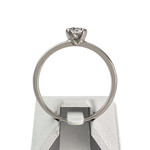 Second hand gold 750 white diamonds ring - view 3