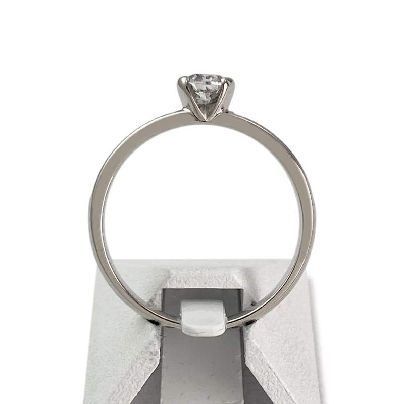 Bague d'occasion or 750 blanc diamants - vue 3