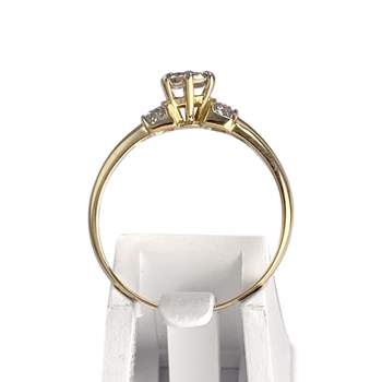 Bague d'occasion or 750 2 tons diamants