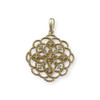 Pendentif d'occasion or 375 jaune diamants - vue V1